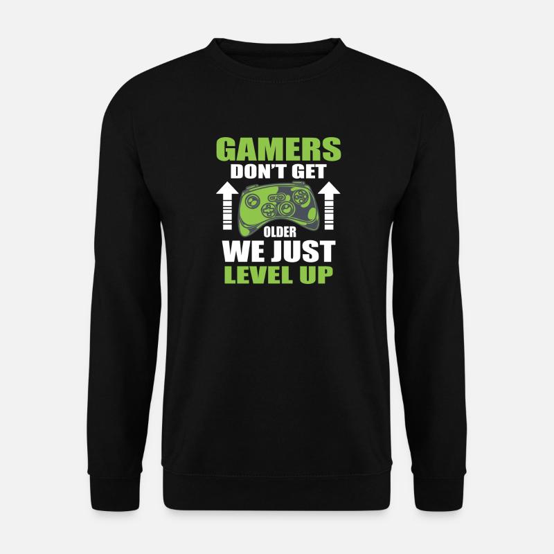 Gamer Level Up Motivational Design - Unisex Sweatshirt - black