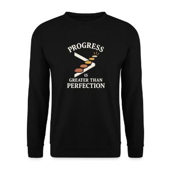Staff for Alternative Education Teacher Second - Unisex Sweatshirt - black - Front - Alina (178cm) & Michal (187cm)