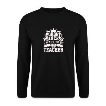 Dreams of Educators Crowned in Confidence - Unisex Sweatshirt - black - Front - Alina (178cm) & Michal (187cm)
