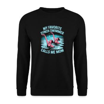 Synchronschwimmen Kunstschwimmen Wassersport - Unisex Pullover - Schwarz - Vorne - Alina (178cm) & Michal (187cm)