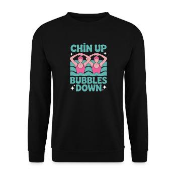 Synchronschwimmen Kunstschwimmen Wassersport - Unisex Pullover - Schwarz - Vorne - Alina (178cm) & Michal (187cm)