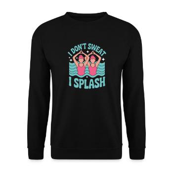 Synchronschwimmen Kunstschwimmen Wassersport - Unisex Pullover - Schwarz - Vorne - Alina (178cm) & Michal (187cm)