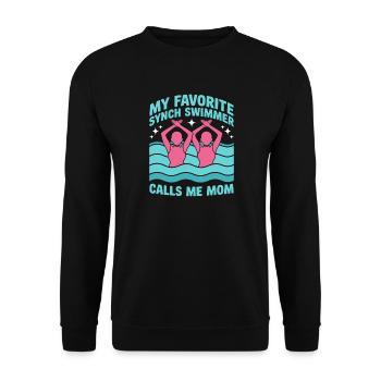 Synchronschwimmen Kunstschwimmen Wassersport - Unisex Pullover - Schwarz - Vorne - Alina (178cm) & Michal (187cm)