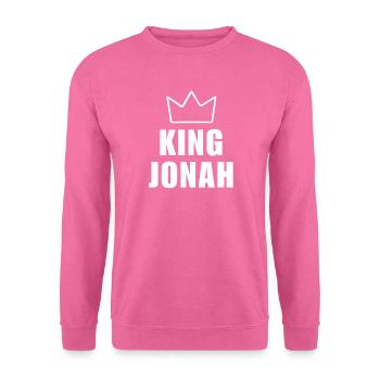 Jona Name mit Buchstabe J - King Crown Hemd - Unisex Pullover - Pink - Vorne