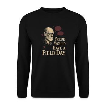 Future psychologist diagnose me - Unisex Sweatshirt - black - Front - Alina (178cm) & Michal (187cm)