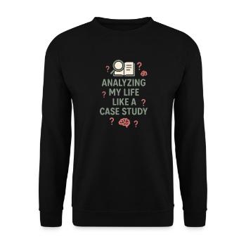 Future psychologist diagnose me - Unisex Sweatshirt - black - Front - Alina (178cm) & Michal (187cm)
