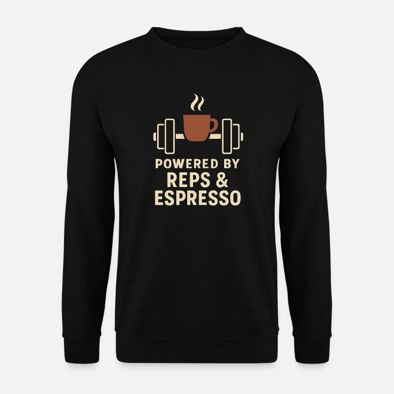 Powered by Reps & Espresso - Unisex Sweatshirt - black