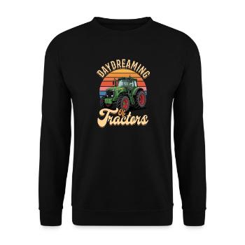 Tracteur Enfants Ferme Mode de vie - Sweat-shirt Unisexe - noir - Devant - Alina (178cm) & Michal (187cm)