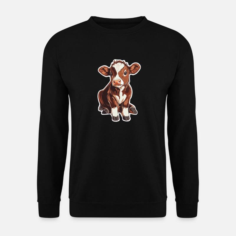 Kuh - Unisex Pullover - Schwarz