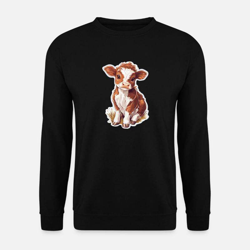 Kuh - Unisex Pullover - Schwarz