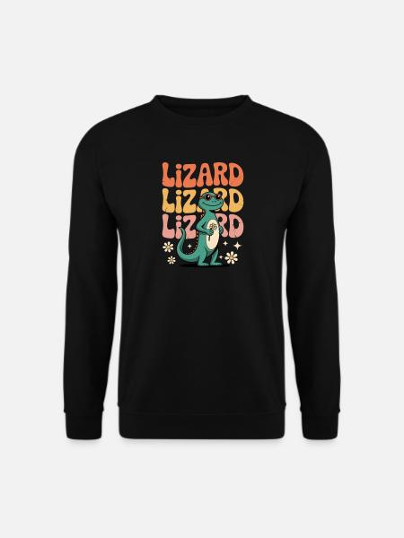 Lizard Meme Hauskoja Weirdcore-viboja - Unisex svetaripaita - musta