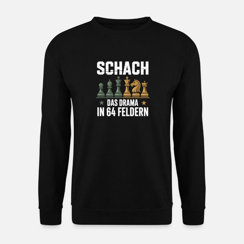 Schach Das Drama In 64 Feldern - Unisex Pullover - Schwarz