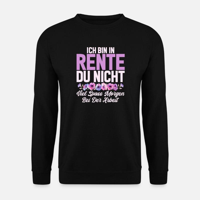 Renterin Oma Großmama Großmutter Großeltern Rente - Unisex Pullover - Schwarz