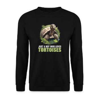 Tortoises Tortoise - Unisex Sweatshirt - black - Front - Alina (178cm) & Michal (187cm)