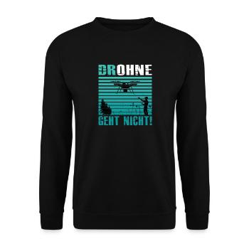 Accessoires de pilote de drone Drone Pilote de drone Cadeau - Sweat-shirt Unisexe - noir - Devant - Alina (178cm) & Michal (187cm)