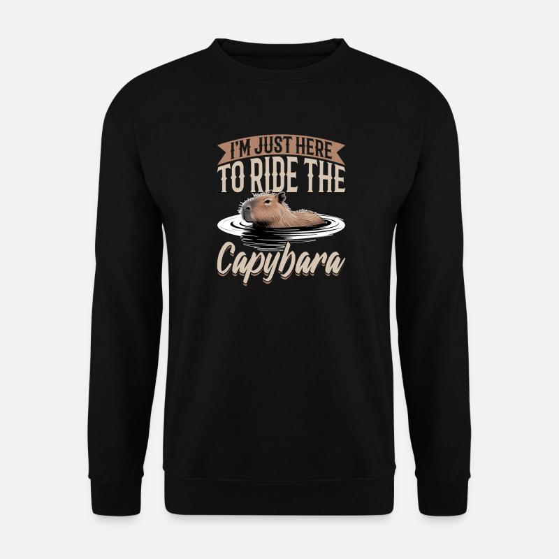 Funny Capybara - Unisex Sweatshirt - black