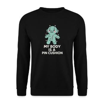 Piercing Addict Body Mod Enthusiast - Sweat-shirt Unisexe - noir - Devant - Alina (178cm) & Michal (187cm)