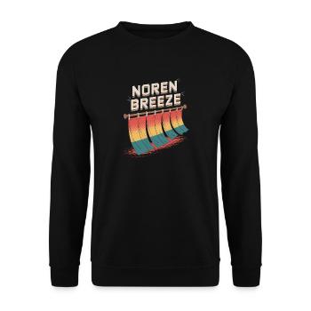 Noren Breeze Pop Culture Esthétique japonaise - Sweat-shirt Unisexe - noir - Devant - Alina (178cm) & Michal (187cm)