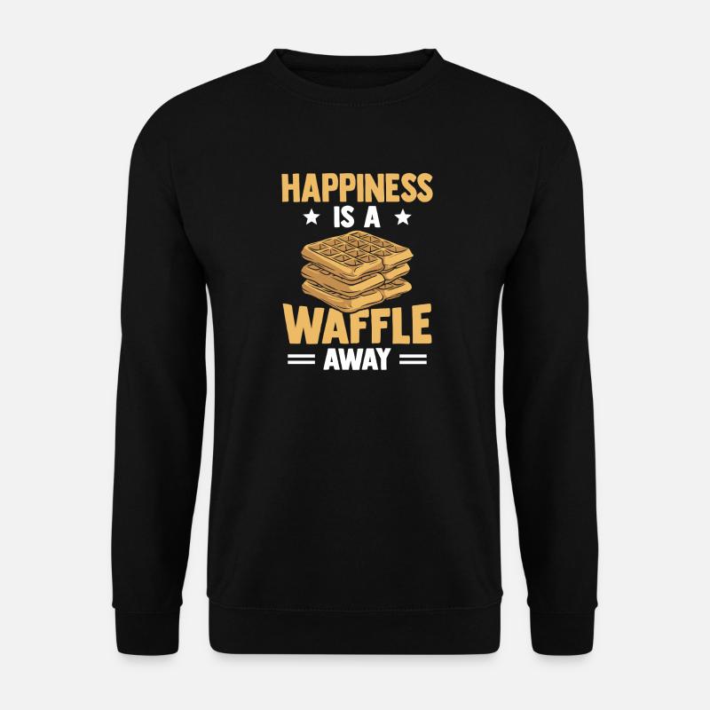 Belgische Waffeln Gebäck - Unisex Pullover - Schwarz
