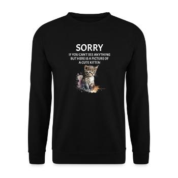 Festival live Musik sarkastisches Konzert - Unisex Pullover - Schwarz - Vorne - Alina (178cm) & Michal (187cm)