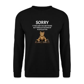 Festival live Musik sarkastisches Konzert - Unisex Pullover - Schwarz - Vorne - Alina (178cm) & Michal (187cm)