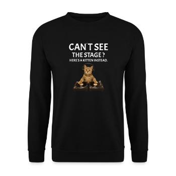 Festival live Musik sarkastisches Konzert - Unisex Pullover - Schwarz - Vorne - Alina (178cm) & Michal (187cm)
