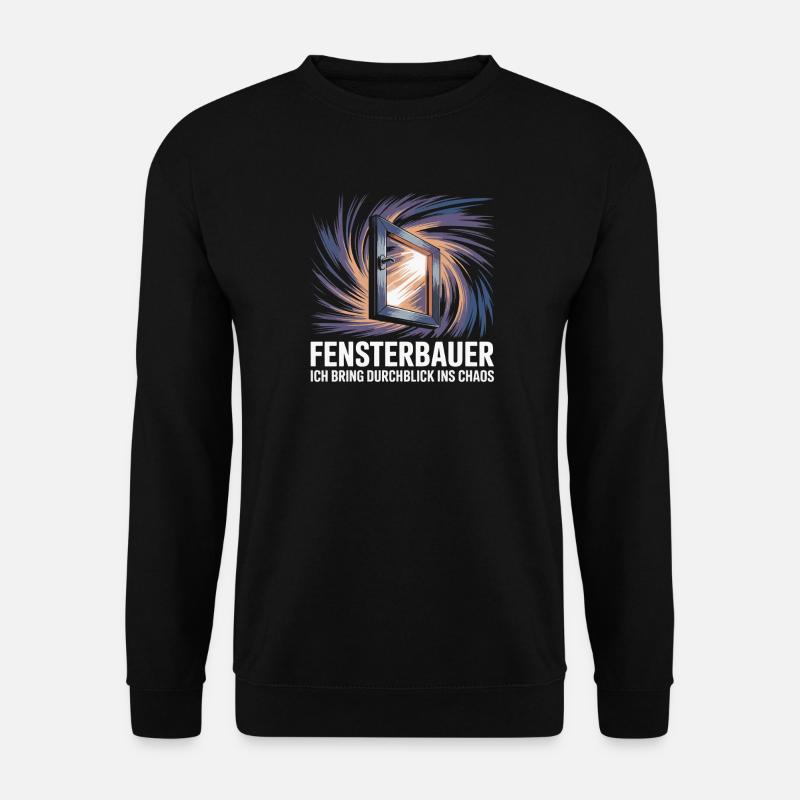 Fensterbauer - Unisex Pullover - Schwarz