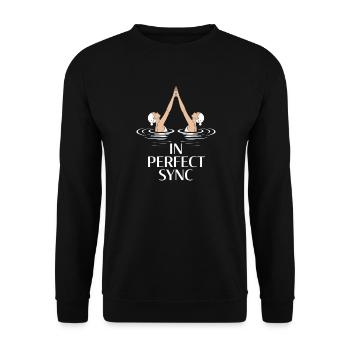 Natation synchronisée Natation artistique Sports nautiques - Sweat-shirt Unisexe - noir - Devant - Alina (178cm) & Michal (187cm)