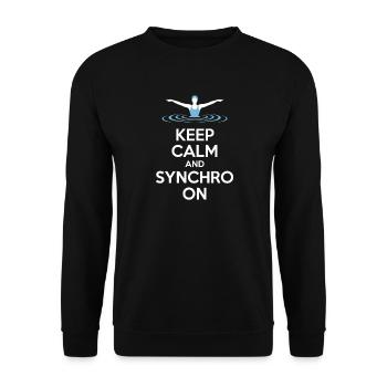 Synchronschwimmen Kunstschwimmen Wassersport - Unisex Pullover - Schwarz - Vorne - Alina (178cm) & Michal (187cm)