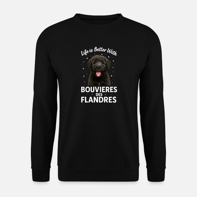 Bouvier des Flandres - Unisex Pullover - Schwarz