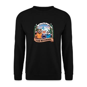 Soirée d’équipe Vacances de ski Ski & Snowboarder Après-ski - Sweat-shirt Unisexe - noir - Devant - Alina (178cm) & Michal (187cm)