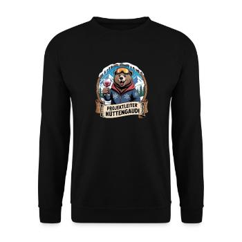 Soirée d’équipe Vacances de ski Ski & Snowboarder Après-ski - Sweat-shirt Unisexe - noir - Devant - Alina (178cm) & Michal (187cm)