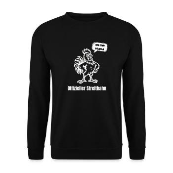 Streithahn Drama Spruch - Sweat-shirt Unisexe - noir - Devant - Alina (178cm) & Michal (187cm)