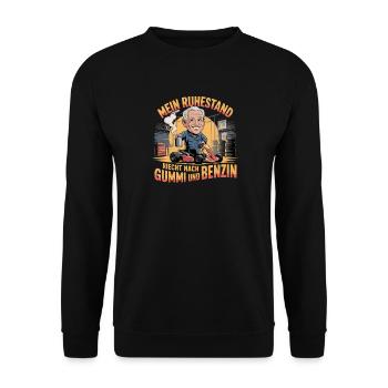 Go Kart Rubber Pensioner Kart Driving Go-Kart - Unisex Sweatshirt - black - Front - Alina (178cm) & Michal (187cm)