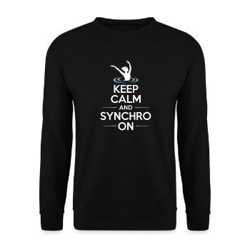Synchronized swimming Artistic swimming Water sports - Unisex Sweatshirt - black - Front - Alina (178cm) & Michal (187cm)