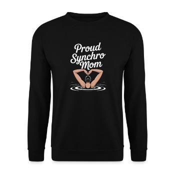 Synchronschwimmen Kunstschwimmen Wassersport - Unisex Pullover - Schwarz - Vorne - Alina (178cm) & Michal (187cm)