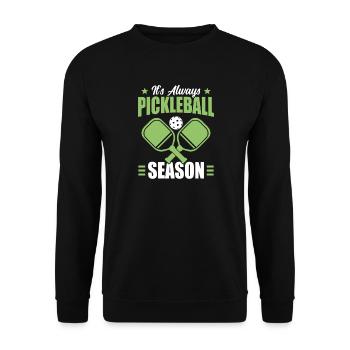 Tournoi de Pickleball Saison Paddleball - Sweat-shirt Unisexe - noir - Devant - Alina (178cm) & Michal (187cm)