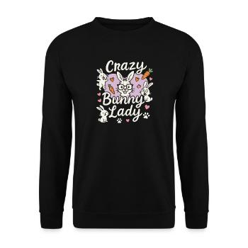 Ich liebe Angeln mit dem besten Fang meines Lebens - Unisex Pullover - Schwarz - Vorne - Alina (178cm) & Michal (187cm)