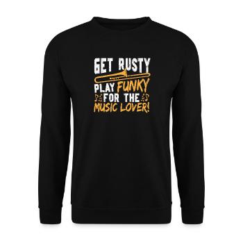 Trombonist Brass Band Marching Band Trombone Trombone - Unisex Sweatshirt - black - Front - Alina (178cm) & Michal (187cm)