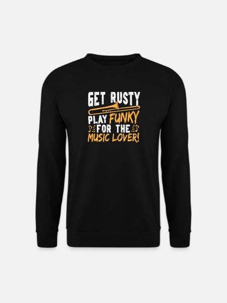 Trombonist Brass Band Marching Band Trombone Trombone - Unisex Sweatshirt - black