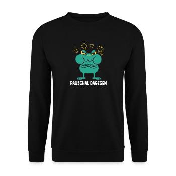 Funny Sayings Fun Outfits Irony Sarcasm - Unisex Sweatshirt - black - Front - Alina (178cm) & Michal (187cm)