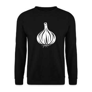 Ail silhouette noir et blanc - Sweat-shirt Unisexe - noir - Devant - Alina (178cm) & Michal (187cm)