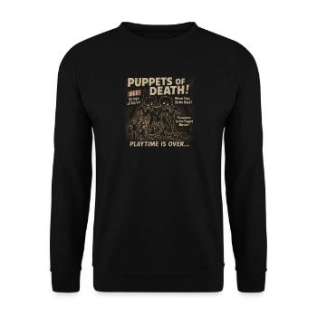 Dolls of Death Movie Poster Vintage Halloween - Unisex Sweatshirt - black - Front - Alina (178cm) & Michal (187cm)