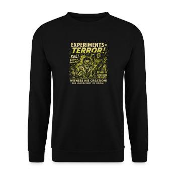 Experiments of the Terror Lab Movie Poster Halloween - Unisex Sweatshirt - black - Front - Alina (178cm) & Michal (187cm)