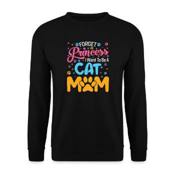 Je veux être une maman chat - Sweat-shirt Unisexe - noir - Devant - Alina (178cm) & Michal (187cm)