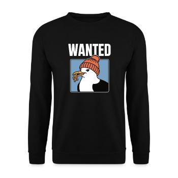 Recherché : Frites Seagull - Sweat-shirt Unisexe - noir - Devant - Alina (178cm) & Michal (187cm)