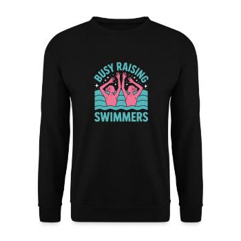 Synchronschwimmen Kunstschwimmen Wassersport - Unisex Pullover - Schwarz - Vorne - Alina (178cm) & Michal (187cm)