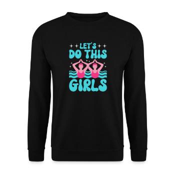Natation synchronisée Natation artistique Sports nautiques - Sweat-shirt Unisexe - noir - Devant - Alina (178cm) & Michal (187cm)