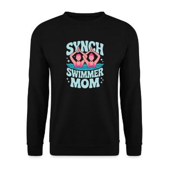 Synchronschwimmen Kunstschwimmen Wassersport - Unisex Pullover - Schwarz - Vorne - Alina (178cm) & Michal (187cm)