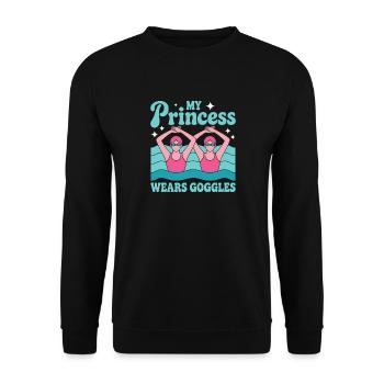 Synchronschwimmen Kunstschwimmen Wassersport - Unisex Pullover - Schwarz - Vorne - Alina (178cm) & Michal (187cm)
